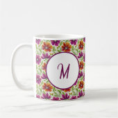 Personalized Romantic Spring Girly Flowers  Koffiemok (Links)