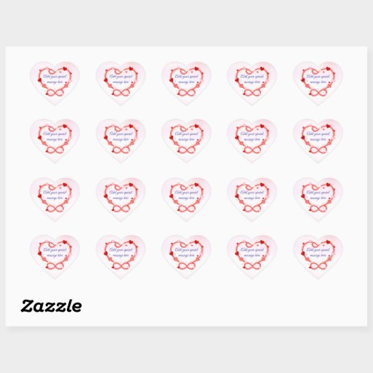 Personalized Romantic Valentine’s Day Sticker (Feuille)