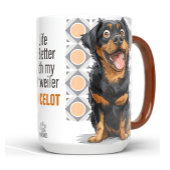 Personalized Rottweiler Custom Dog Mug 15oz