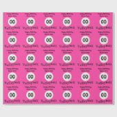 PERSONALIZED Roze volleybalkpapier Cadeaupapier (Vlak)