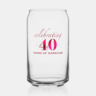 Personalized Ruby 40th Anniversary Keepsake Gift