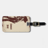 Personalized Rustic Cowgirl Western Party  Bagagelabel (Voorkant horizontaal)