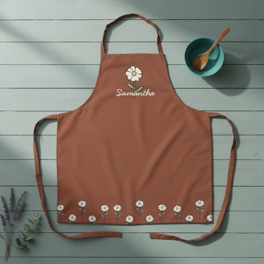 Personalized Rustic Farmhouse Apron for Kitchen  Schort