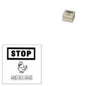 Personalized Rustic Hen Name Egg Love Rubberstempel (Gestempeld)