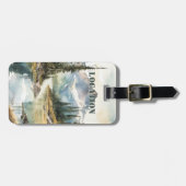Personalized Rustic Mountain  Bagagelabel (Voorkant horizontaal)