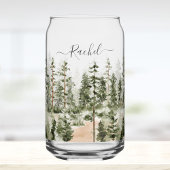 Personalized Rustic Watercolor Green Forest