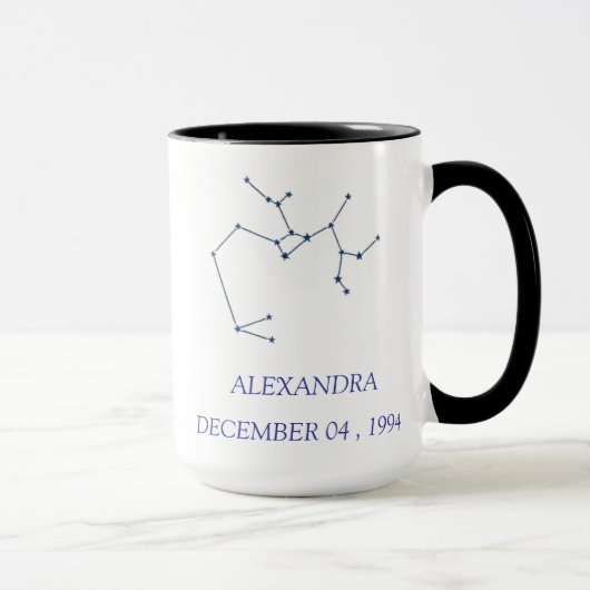 Personalized Sagittarius Constellation Mug - Custo (Droite)
