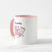 Personalized Samantha Nurse Life Mug (Devant gauche)