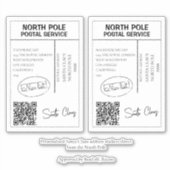 Personalized Santa Address Labels (Voorkant)