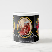 Personalized Santa Claus Christmas Mug Extra Grote Beker (Voorkant)