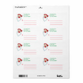 Personalized Santa Claus Mailing Label (Full Sheet)