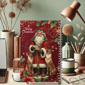 Personalized Santa Letter North Pole Cute Reindeer Notitieboek