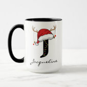 Personalized Santa Monogram Mug for Mom & Dad (Gauche)