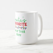 Personalized “Santa’s Favorite”  Koffiemok (Voorkant rechts)