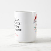 Personalized Santa's Favorite Dental Assistant Mug Koffiemok (Center)