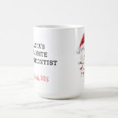 Personalized Santa's Favorite Orthodontist Mug Koffiemok (Center)
