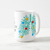 Personalized Santa's Respiratory Therapist Koffiemok (Voorkant rechts)