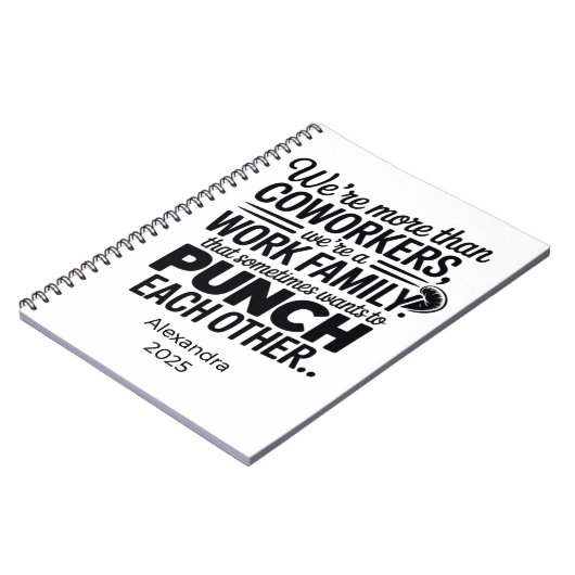 Personalized Sarcastic Coworker Gift Notitieboek (Linkerzijde)