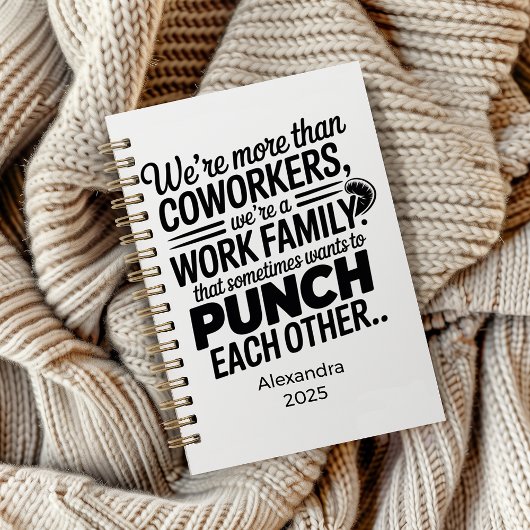 Personalized Sarcastic Coworker Gift Notitieboek