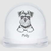 Personalized Schnauzer Dog Christmas (Arrière)