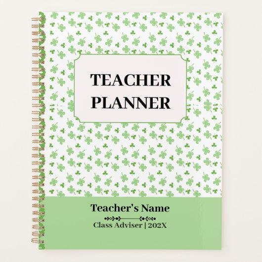 Personalized School Crest Teacher Lesson Planner (Devant)