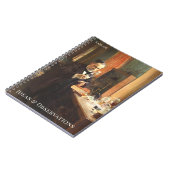 Personalized Science Notebook – Louis Pasteur Art Notitieboek (Linkerzijde)