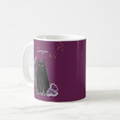 Personalized Scorpio Cat Mug with Name (Devant gauche)