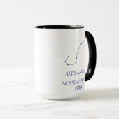Personalized Scorpio Constellation Mug - Custom St (Devant droit)
