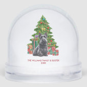Personalized Scottish Terrier Dog Christmas Sneeuwbol (Achterkant)