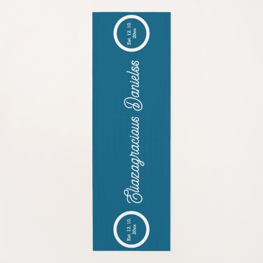 Personalized Script Yoga Mat with Name for Women (Voorkant)