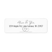 Personalized Scripts Heart to Heart   Etiket (Voorkant)