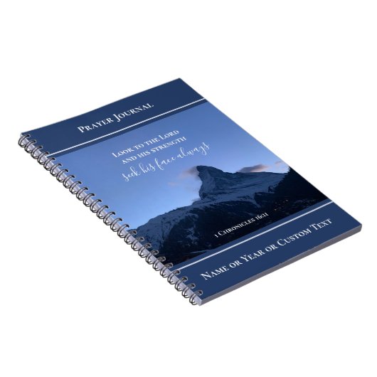 Personalized Scripture Prayer Journal Alps Photo (Côté Droit)