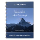 Personalized Scripture Prayer Journal Alps Photo (Devant)