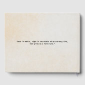 © Personalized Sea Turtle Love Mariage livre d'or (Verso)