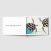 © Personalized Sea Turtle Love Mariage livre d'or (Complet)