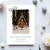 Personalized Seasonal Card | Festive Family saying Kaart