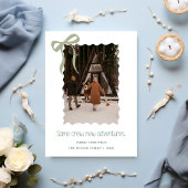 Personalized Seasonal Card | Festive Family saying Kaart