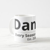 Personalized Seasonal Mug – Custom Name & Year Gif (Devant gauche)