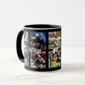 Personalized Senior Night Football Photo Keepsake Mok (Voorkant links)