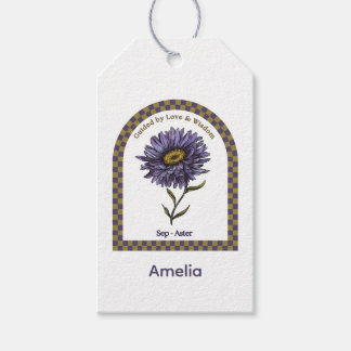 Personalized September Birth Month Flower Cadeaulabel
