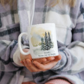 Personalized Serene Sip & Be Still Mug | Watercolo Extra Grote Beker