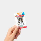 Personalized Service Dog Badge (Handheld)