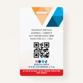 Personalized Service Dog Badge (Achterkant)