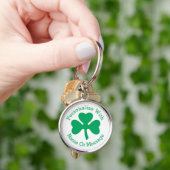PERSONALIZED Shamrock St Patricks Day Sleutelhanger (Hand)