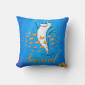 Personalized Shark Theme Throw Pillow Kussen (Voorkant)