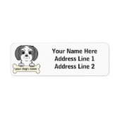 Personalized Shih Tzu Etiket (Voorkant)