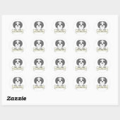 Personalized Shih Tzu Ronde Sticker (Vel)