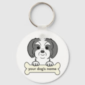 Personalized Shih Tzu Sleutelhanger (Voorkant)