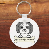 Personalized Shih Tzu Sleutelhanger (Voorkant)