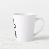 Personalized Siamese Basketball Cat Latte Mug (Droite)